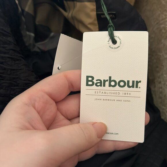 NWT Barbour Women's Swallow Quilt Dark Navy Classic Fall Jacket 6 - Picture 10 of 15